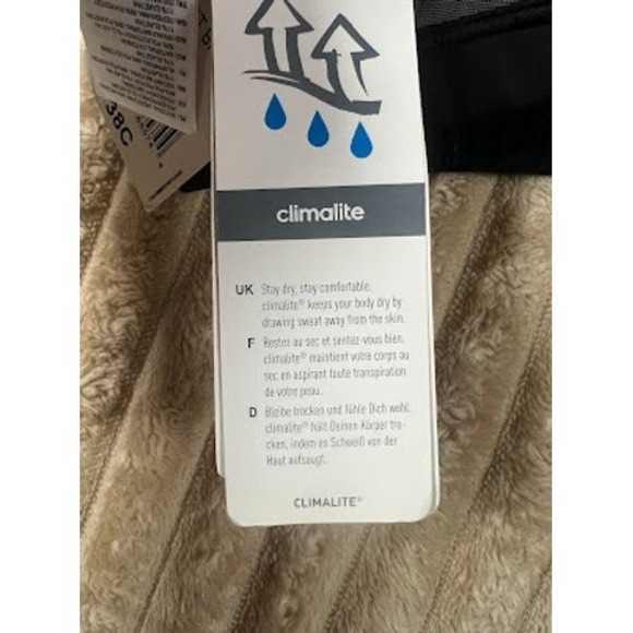 Adidas En Boost High Impact Sports Bra Maximum Support Black Gray 38C NWT - Picture 4 of 6